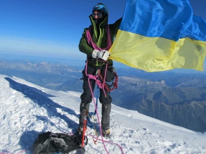 З нагоди Дня Незалежності українці планують встановити синьо-жовтий прапор на горі Монблан