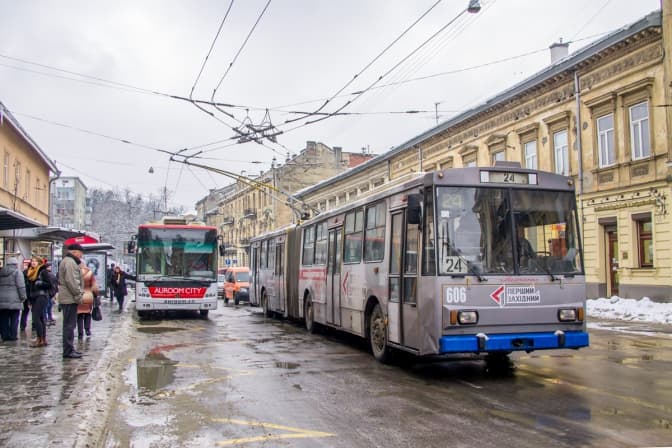 Завтра у Львові не курсуватимуть два тролейбусні маршрути