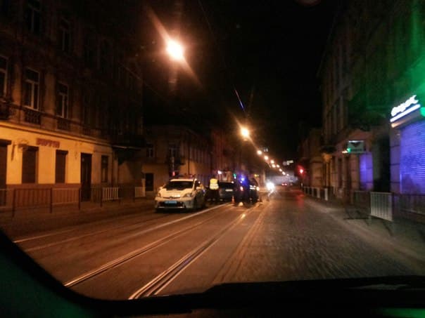 У Львові в центрі міста трапилась ДТП за участі поліції