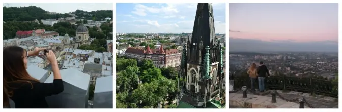 Львів з висоти. Три оглядові майданчики міста