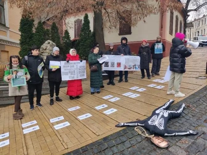 В Києві біля музею Булгакова відбулася акція протесту