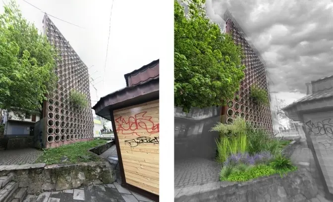 На перехресті вулиць Бандери та Чупринки у Львові створять перший дощовий садок. Як долучитись