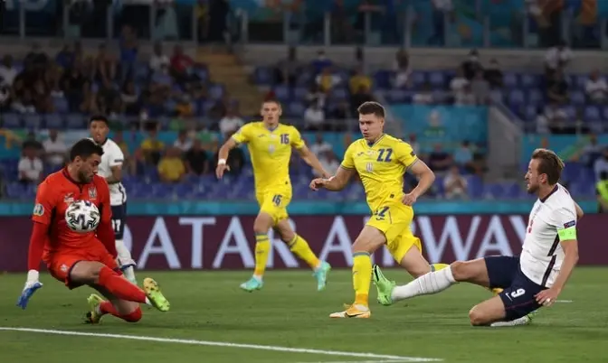 Збірна України поступилася у чвертьфіналі Євро-2020 Англії з рахунком 0:4