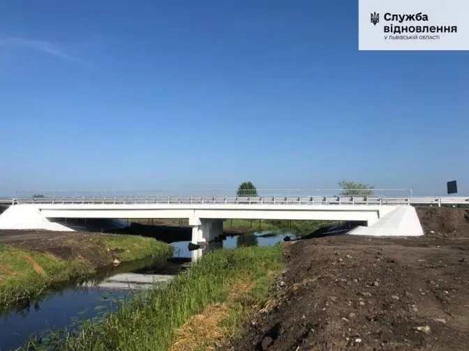 На Львівщині закінчили ремонт моста, що веде до Волині
