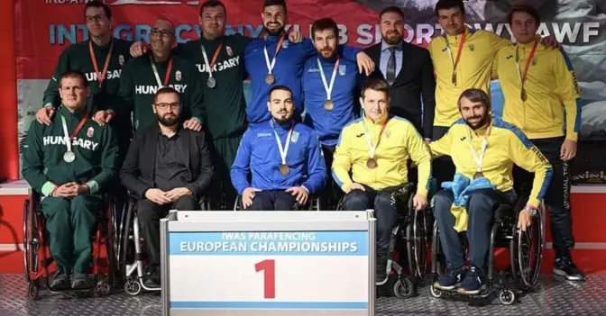 Парафехтувальники з Львівщини вибороли 5 медалей на чемпіонаті Європи