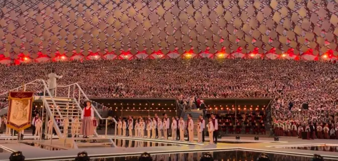 Львівський «Дударик» виконав гімн України разом з 15 тисячами хористів у Латвії