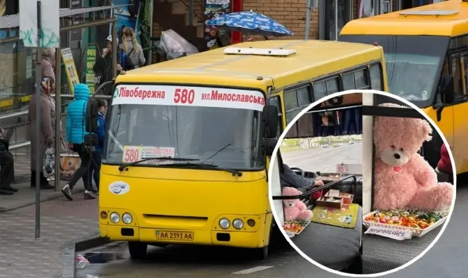 У Києві помітили водія маршрутки, який безкоштовно пригощає пасажирів цукерками
