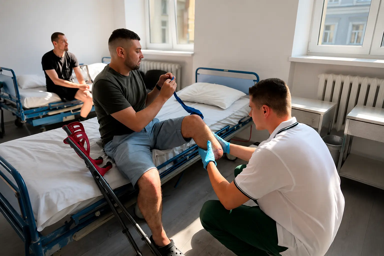 В Університетській лікарні військові безкоштовно отримують індивідуальні протези, виготовлені у власній майстерні, та проходять тривалу реабілітацію / фото ЛОВА.