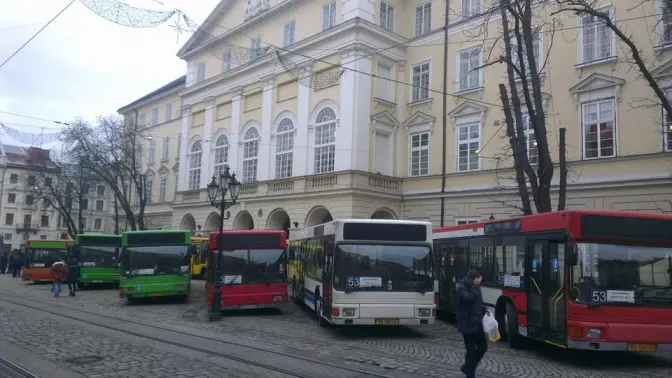 Пікет перевізників у Львові: розвиток ситуації
