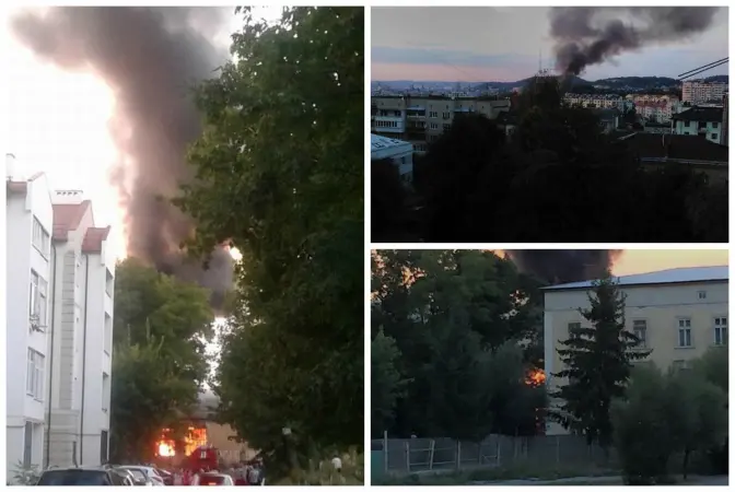 Учора у Львові горіла безгосподарська будівля, а не військова частина