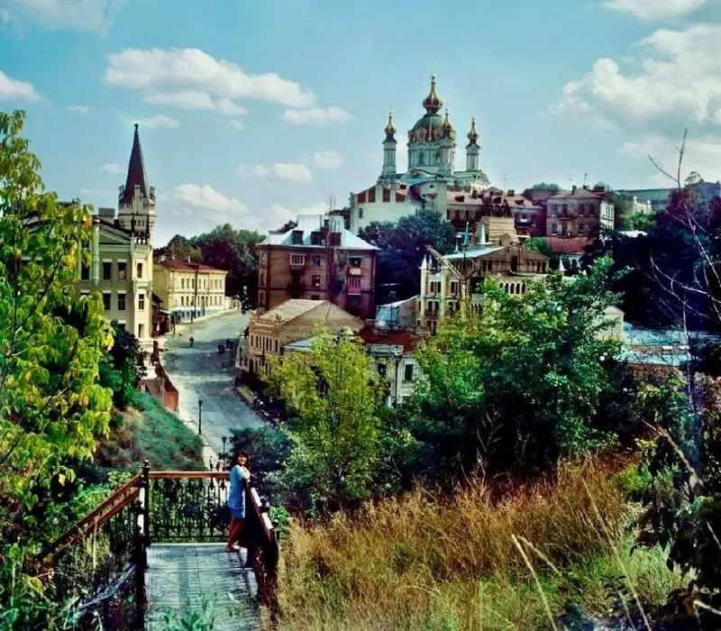 Андріївський узвіз 1994 рік. Фото: Всесвітній клуб киян Worldwide club of Kyivans