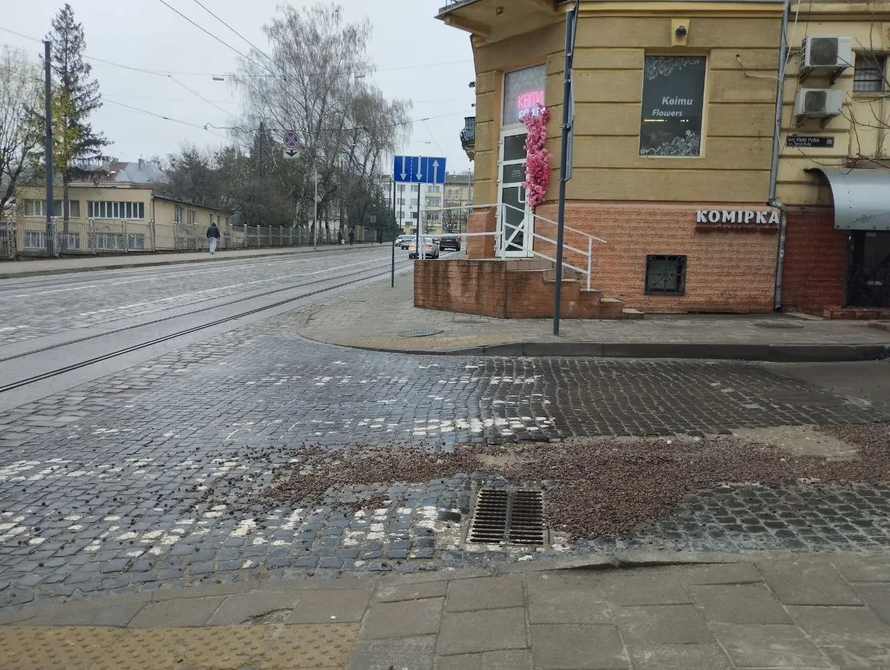 Пішохідний перехід на перехресті вул. Мечникова-Руфа