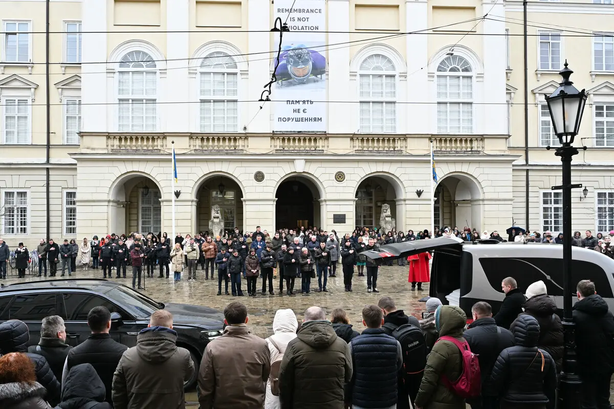 Прощання з Вікторією Шпилькою 23 лютого / Фото: ЛМР
