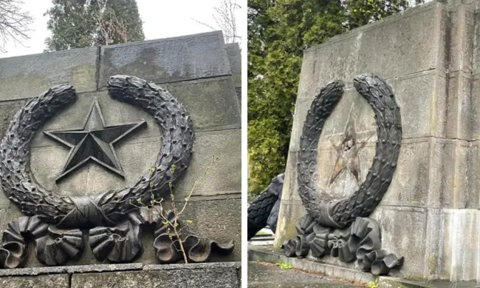 У Львові почали демонтаж елементів із Пагорбу слави. Фотофакт