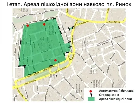 Болларди для пішохідної зони Львова досі лежать на складі