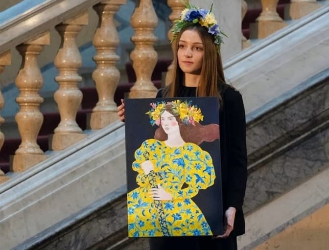 Картину художниці зі Львова придбали за 45 тисяч доларів на благодійному аукціоні для України