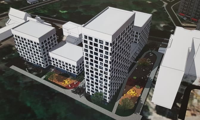 На Замарстинівській збудують багатофункційний комплекс із садочком. Візуалізація