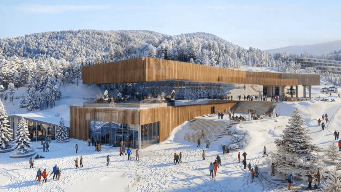 Будівля Welcome Centre вписана у ландшафт