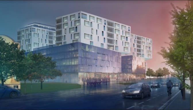На Лемківській збудують житловий комплекс та готель. Візуалізація