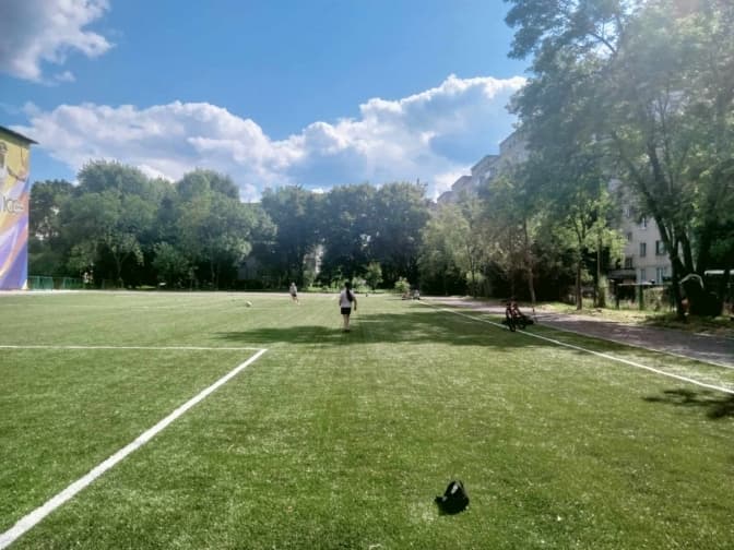 Оновлене футбольне поле/ Фото: Любомир Зубач