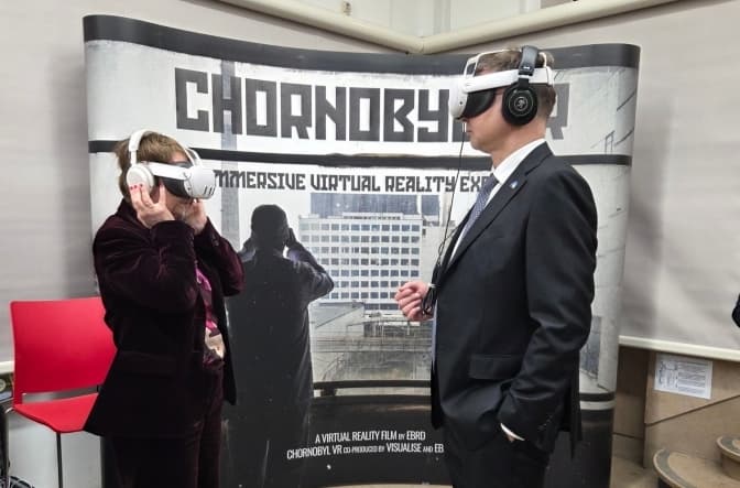 ЄБРР представив VR-фільм про Чорнобиль після російської атаки 2025 року