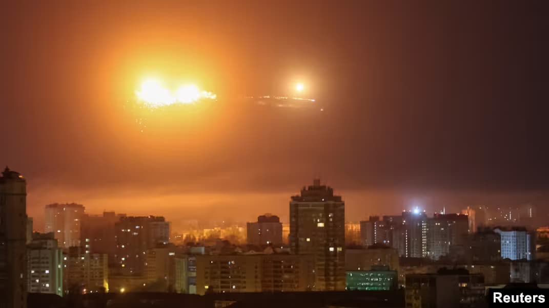 Атака на Київ. Фото: Reuters