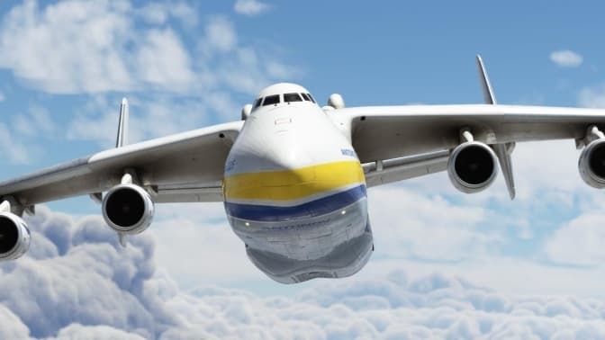 Українська «Мрія» здійнялася у небо в оновленні авіасимулятора Microsoft Flight Simulator