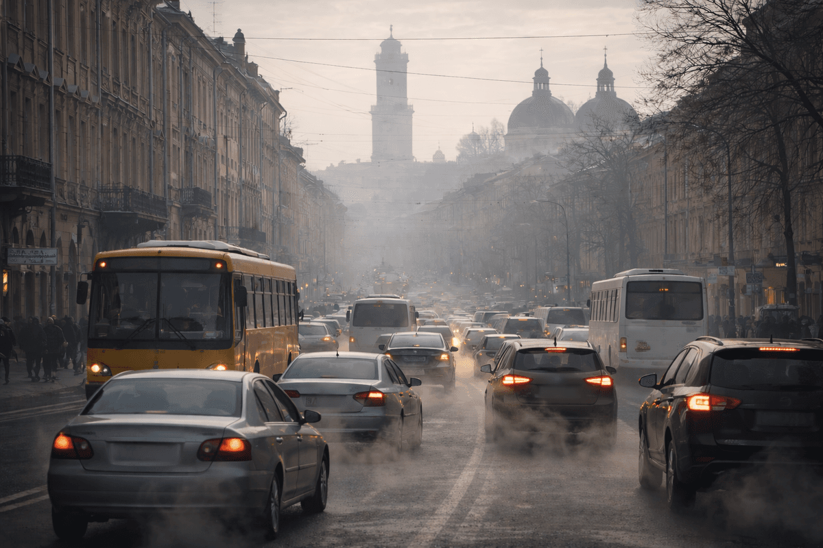 В одному з районів Львова фіксують погіршення якості повітря