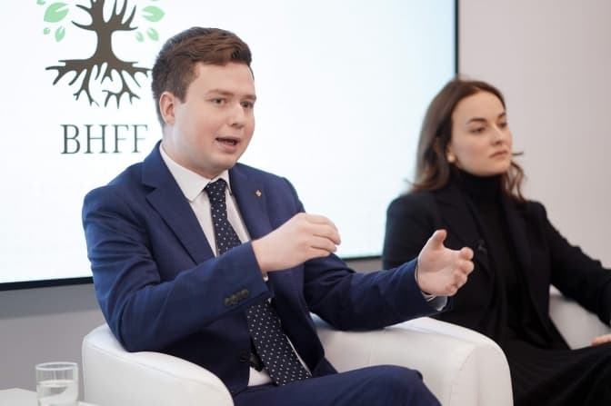 Львівський пластун виступив у Давосі