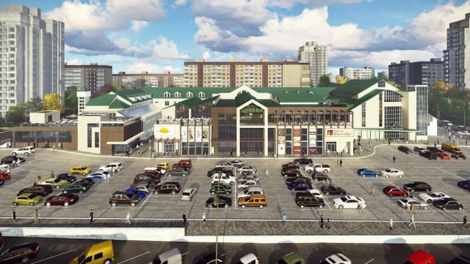 Львівський ринок «Верхній Шувар» перетворюють на торгово-розважальний комплекс. Візуалізація