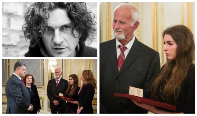 Сім'ї Кузьми Скрябіна вручили посмертний орден музиканта. Фото