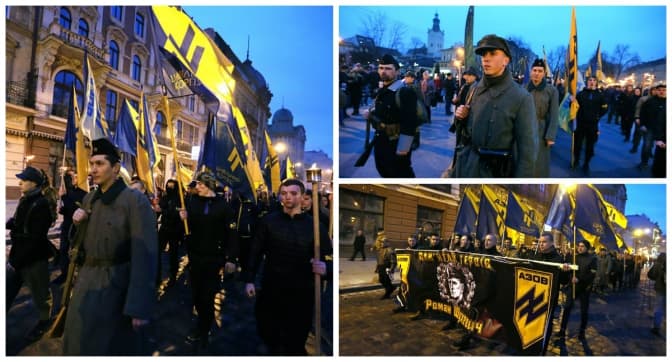 У Львові провели смолоскипну ходу пам’яті Романа Шухевича. Фото