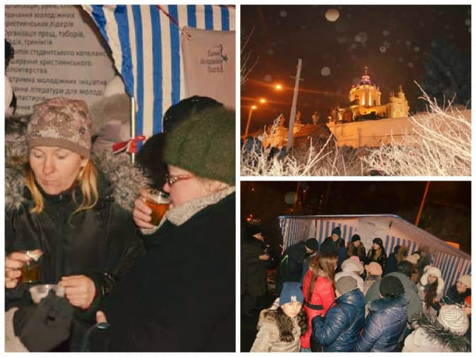 Львів’яни зігрівають чаєм прочан у черзі. Як допомогти