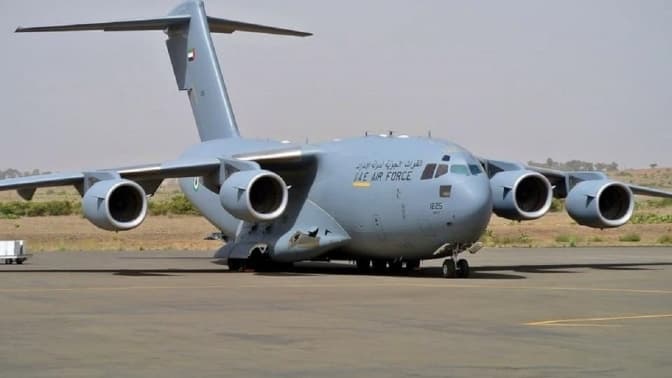 У Львові приземлився військовий транспортний літак ВПС США із багажем