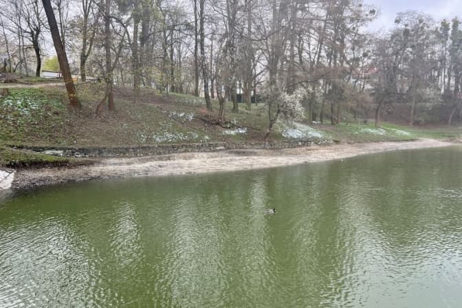 На озері у Львові виявили пошкодження старої труби