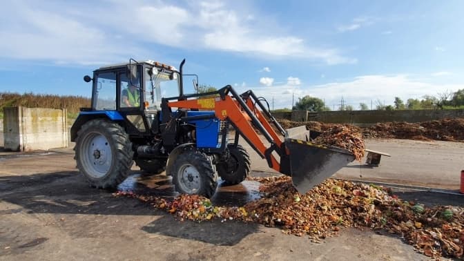 Як у Львові працює станція компостування органічних відходів. Фото. Відео