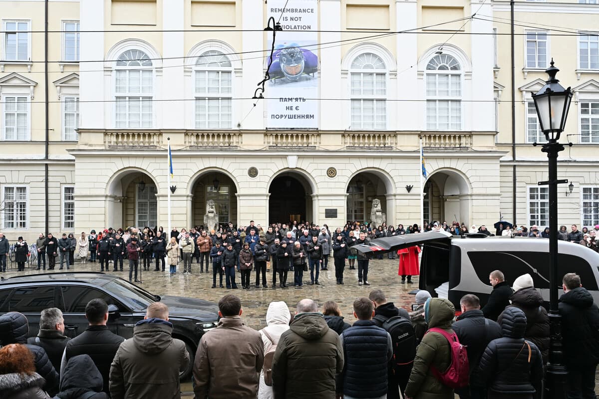 Прощання з Вікторією Шпилькою 23 лютого / Фото: ЛМР