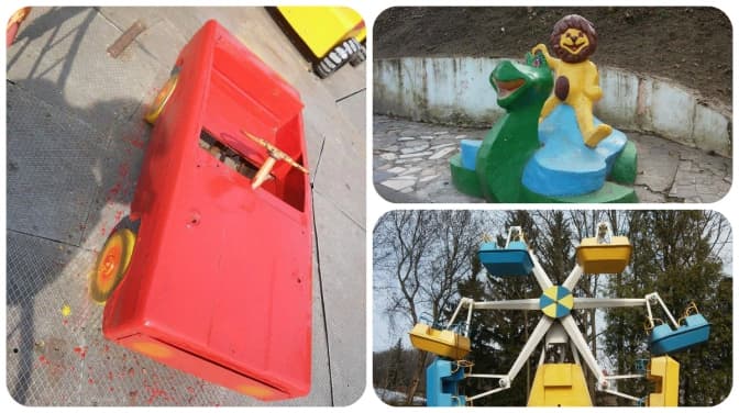 Львів'янам пропонують розмалювати атракціони у Парку культури