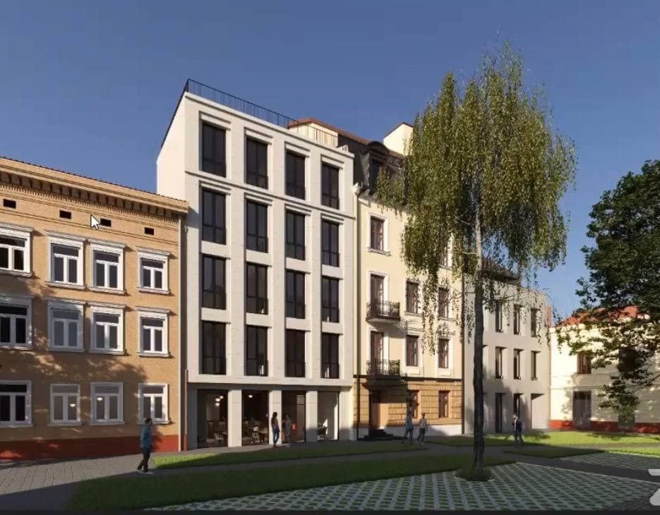 На одній з найменших площ в історичній частині Львова розширять готель. Візуалізація