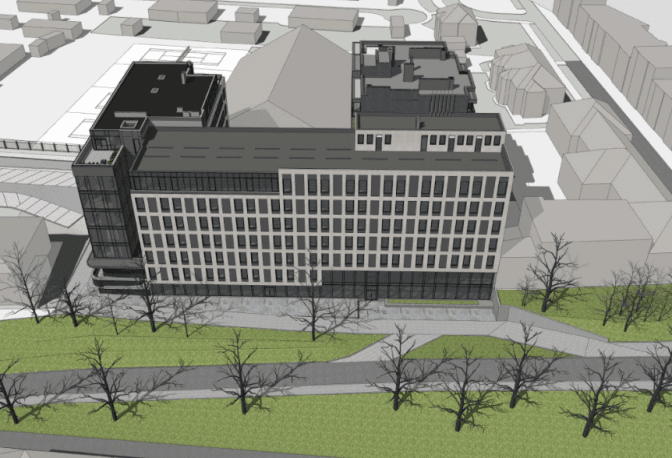 На Шота Руставелі облаштують готель. Візуалізація