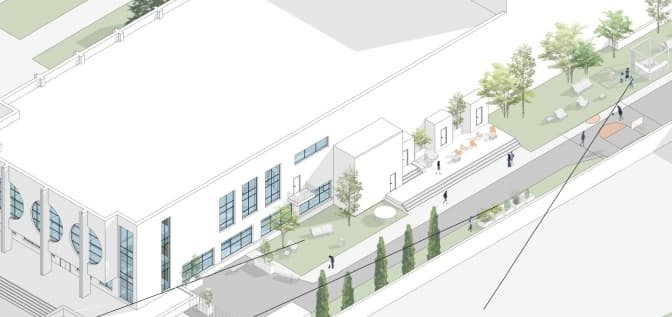 У Львові презентували проєкт центру для переселенців, що облаштують на ЛОРТА. Візуалізація