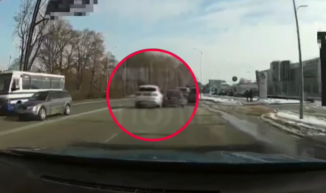Скрін з відео Патрульної поліції Львова