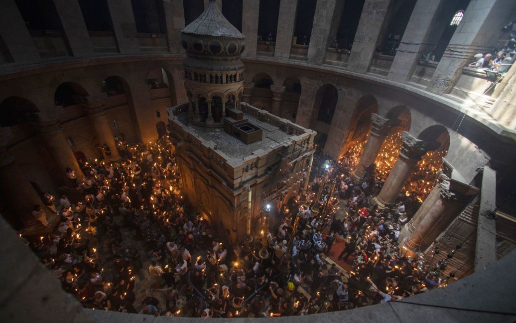 Сходження Благодатного вогню в Єрусалимі 15 квітня 2023 / Фото: Associated Press