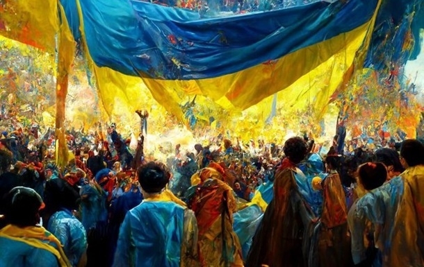 Нейромережа Midjourney зобразила перемогу України у війні з Росією. Фото: twitter.com/AlexKokcharov