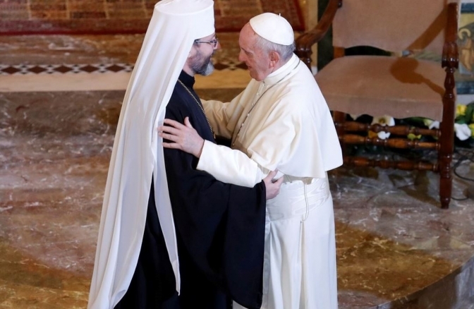 The leader of Ukrainian Greek Catholics invited Pope Francis to Ukraine