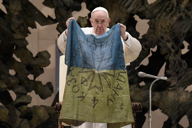 Папа Франциск звернувся до українців: Світ відкрив для себе сильний і сміливий народ