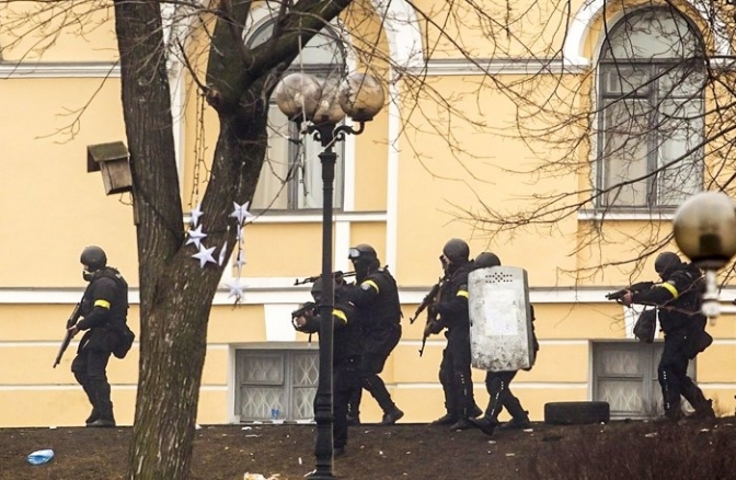 Розстріли на Майдані у лютому 2014. Фото з відкритих джерел
