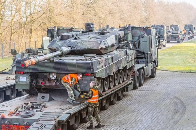 Транспортування танків "Leopard". Умовне фото з відкритих джерел