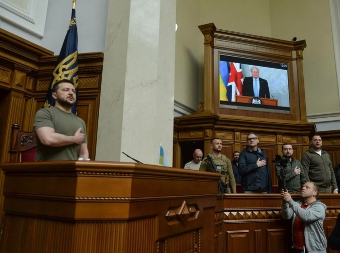 Again Anthem of Ukraine in walls Verkhovna Rada,in first since of beginning of war
