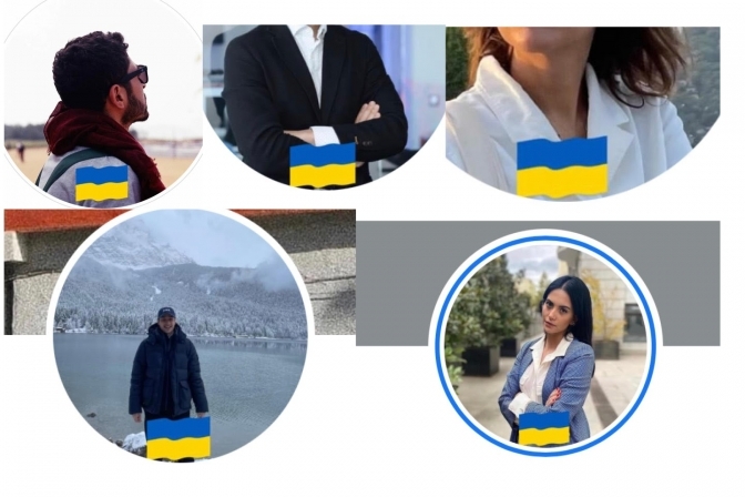 Many Georgians on Facebook are showing support for Ukraine